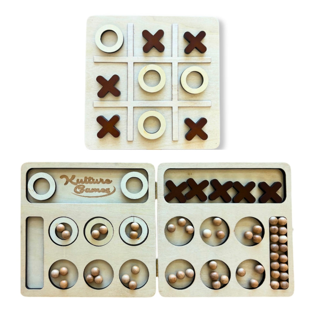Mancala Tic Tac Toe Board Game Set – KultureGames